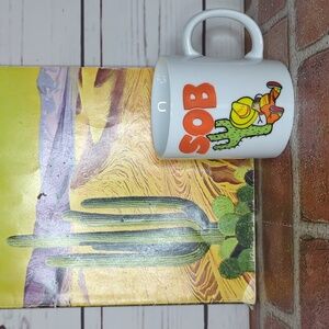 Vintage‎ SOB South of the Border or Son of a B Napping Mexican Cactus Mug